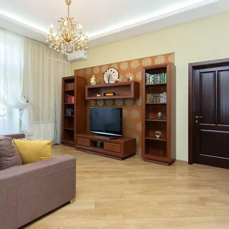 Apartament Двухкомнатная Студия На Площади Победы Mińsk
